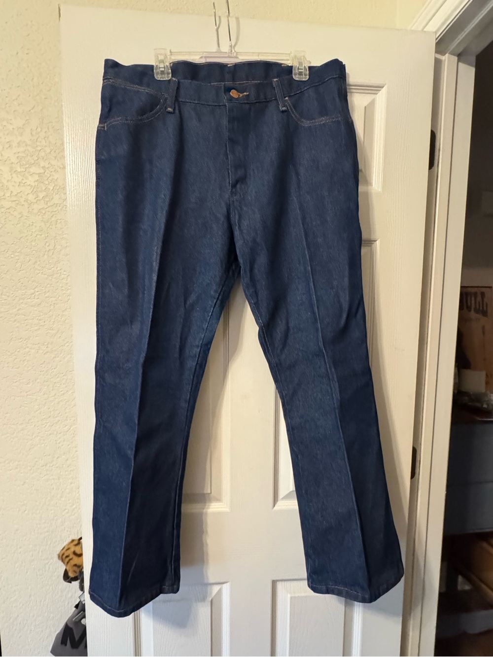 Wrangler 945NAV Rigid Denim Bootcut Jeans 38x29